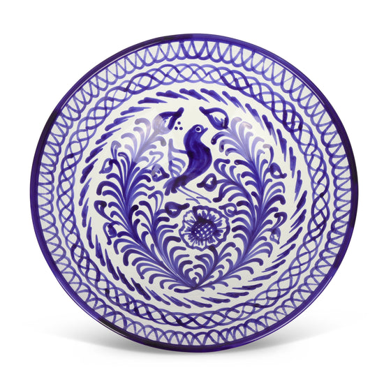 Large bowl with hand painted designs