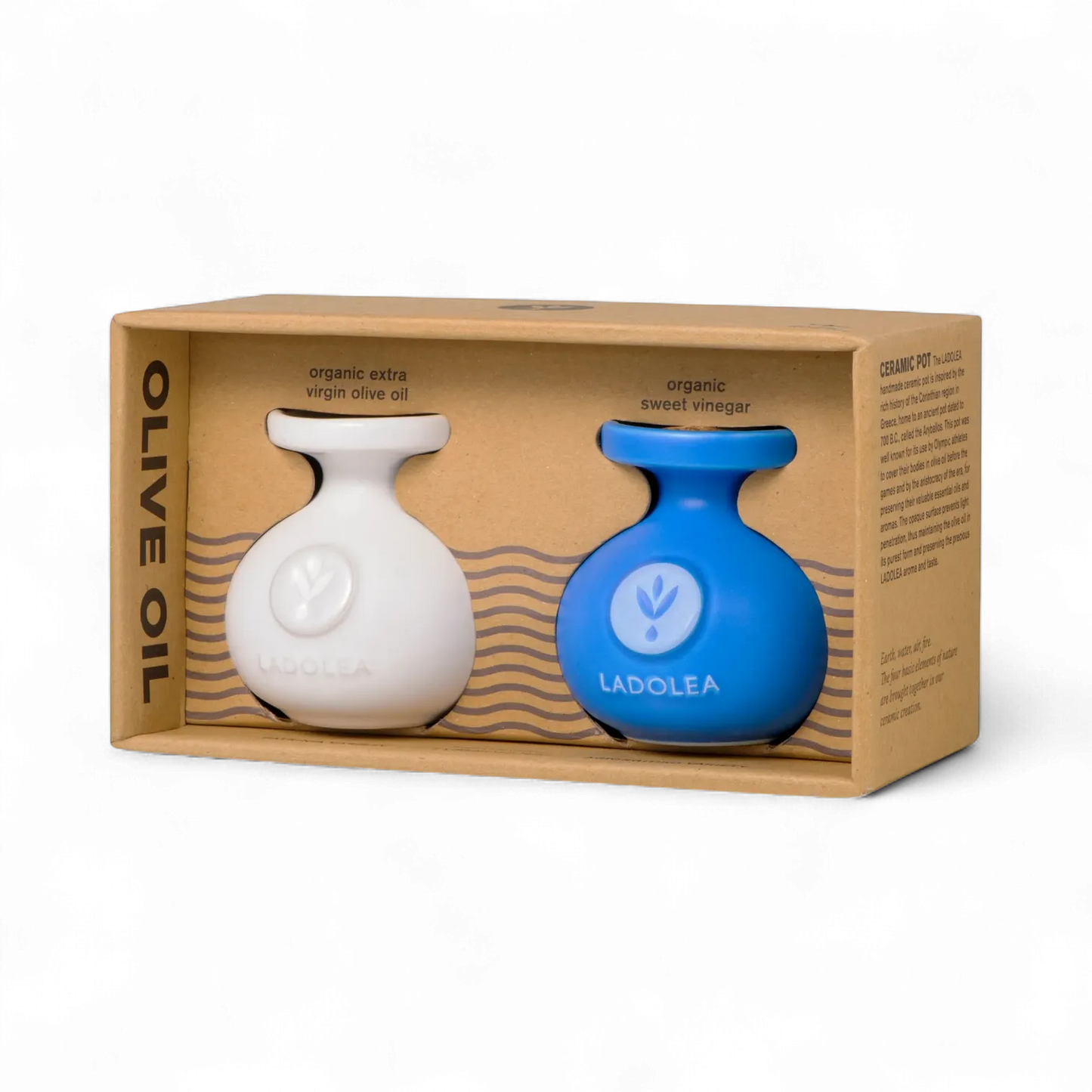 LADOLEA Organic Olive Oil & Sweet Vinegar Gift Set