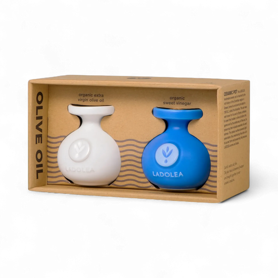 LADOLEA Organic Olive Oil & Sweet Vinegar Gift Set