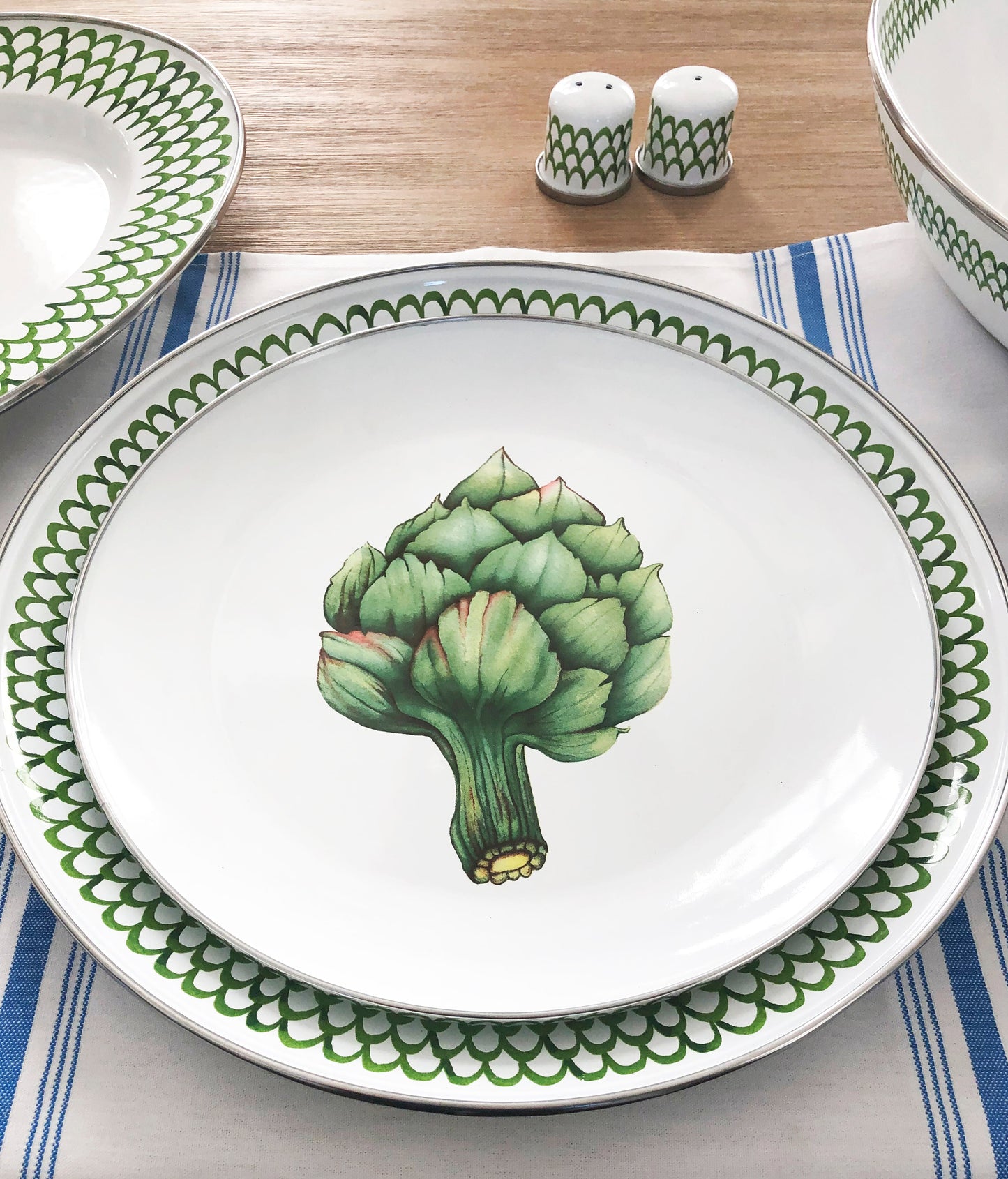 Fresh Produce Dinner Plates - Set of 4