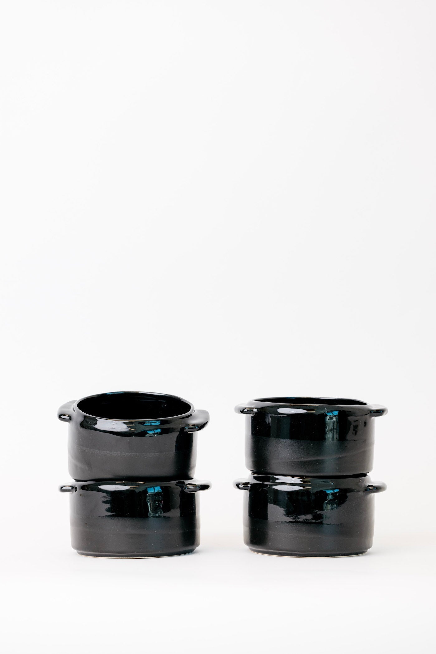 Sable Soup Bowl - Matte Black/Glossy Black - Set of 4