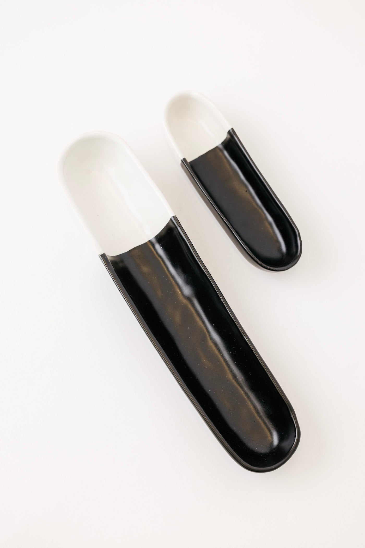 Dawson Olive Bowl - Matte Black/White - Set of 2