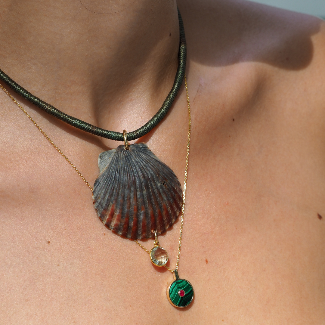 Le Collier N.3 Malachite & Ruby Necklace