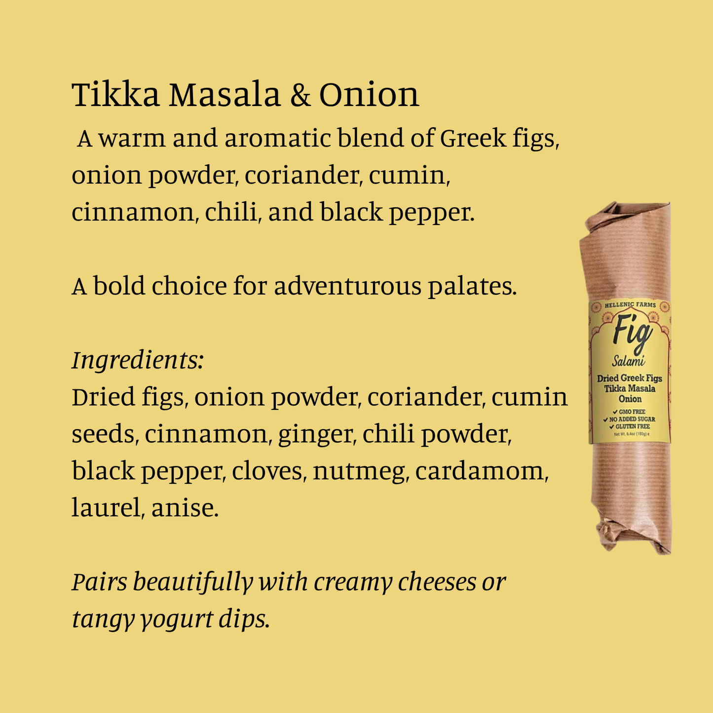 Plant Based Fig Salami