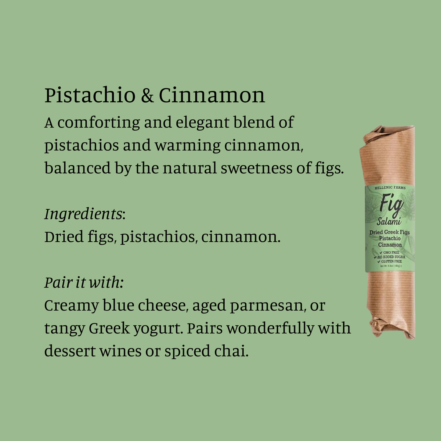 Plant Based Fig Salami