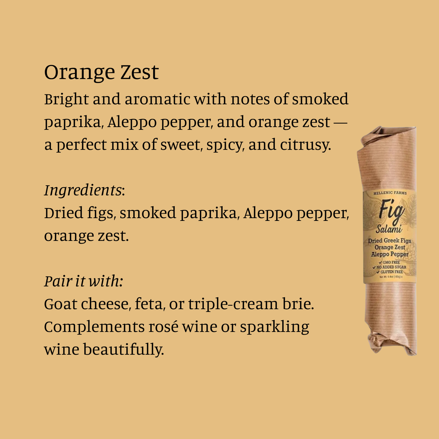 Plant Based Fig Salami
