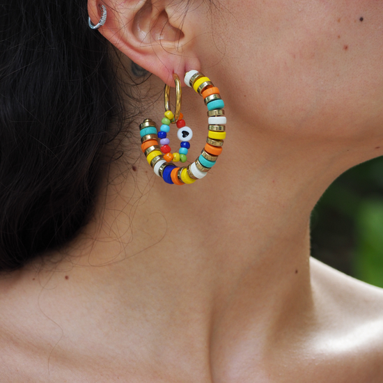 Multicolor Bead Earring