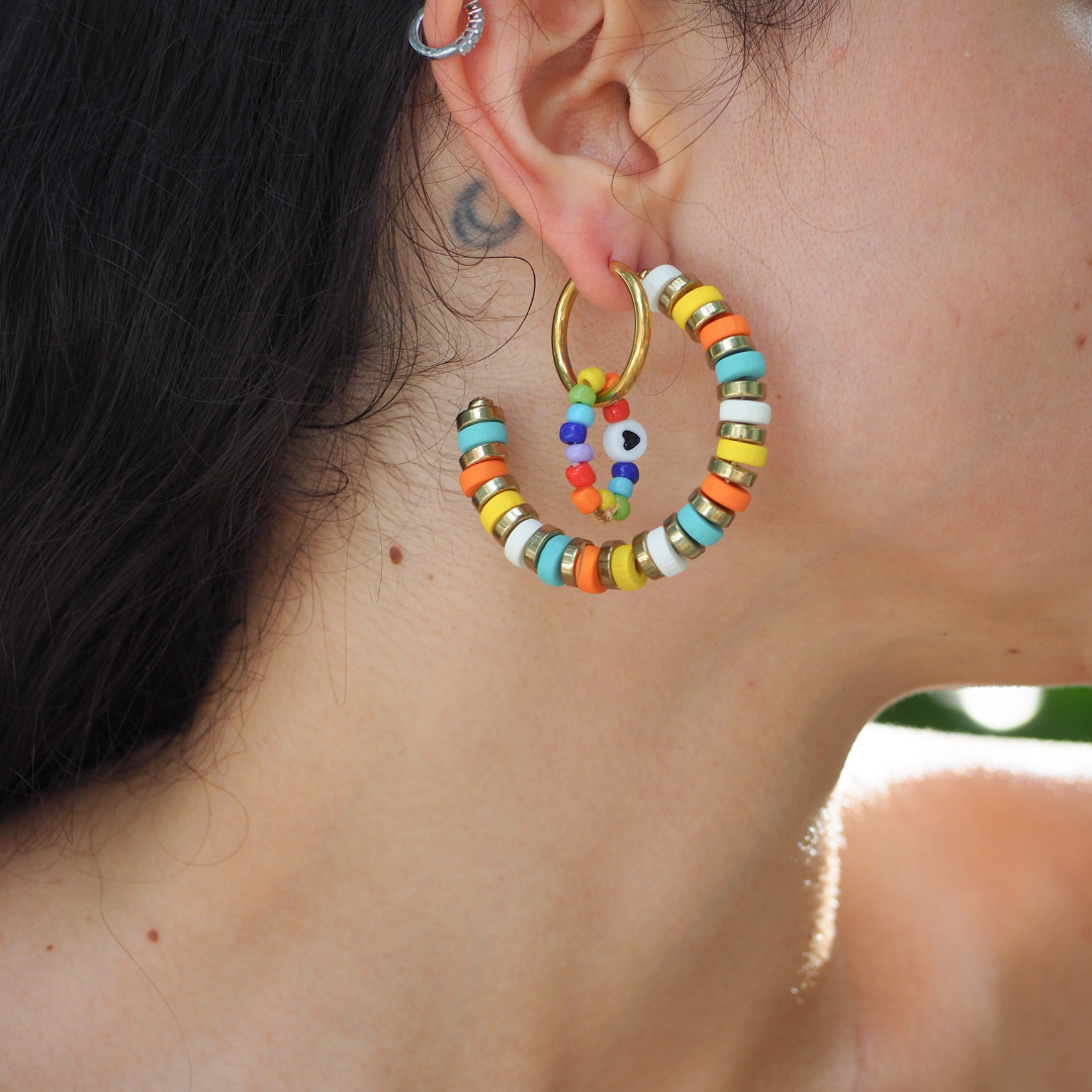 Multicolor Bead Earring