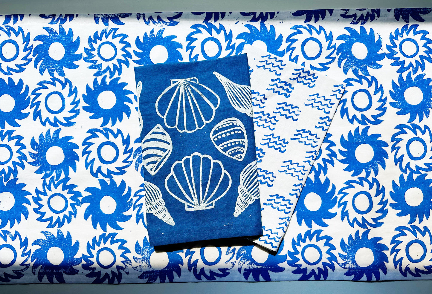 Blue Suns Table Runner