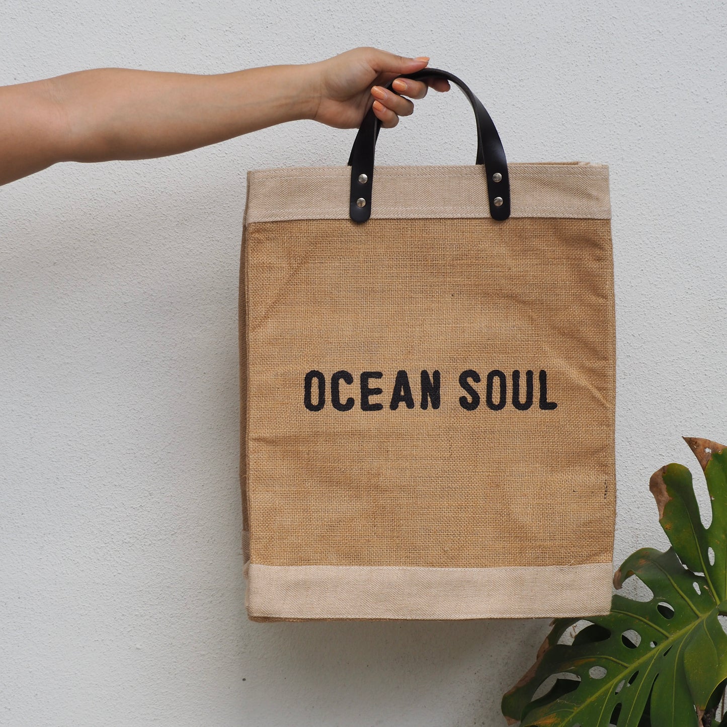 Natural Market Tote - Ocean Soul