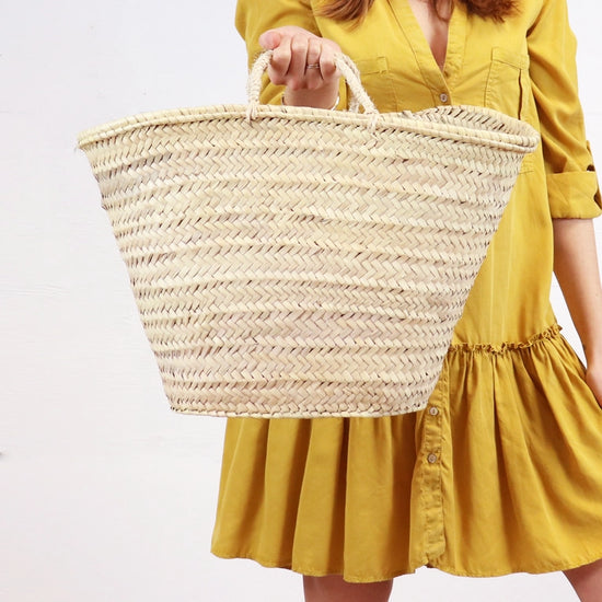 Straw Bag - Miami French Market Basket