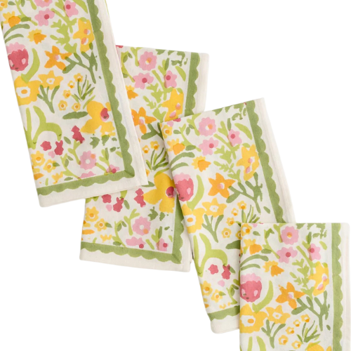 70s Flower Napkin - Set of 4