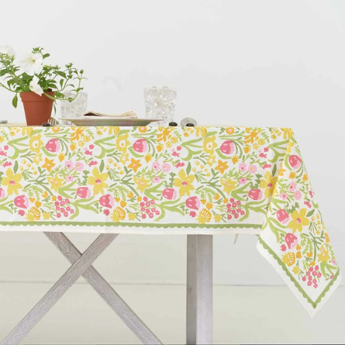 70s Flower Tablecloth