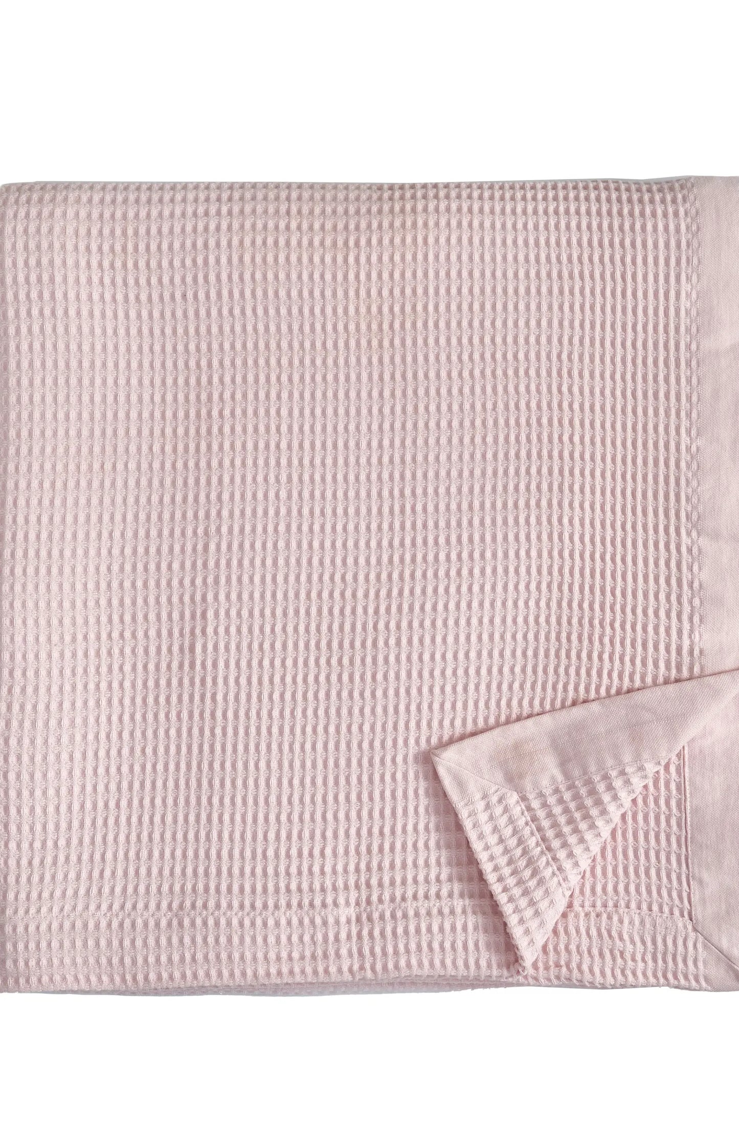 Pink Waffle Throw