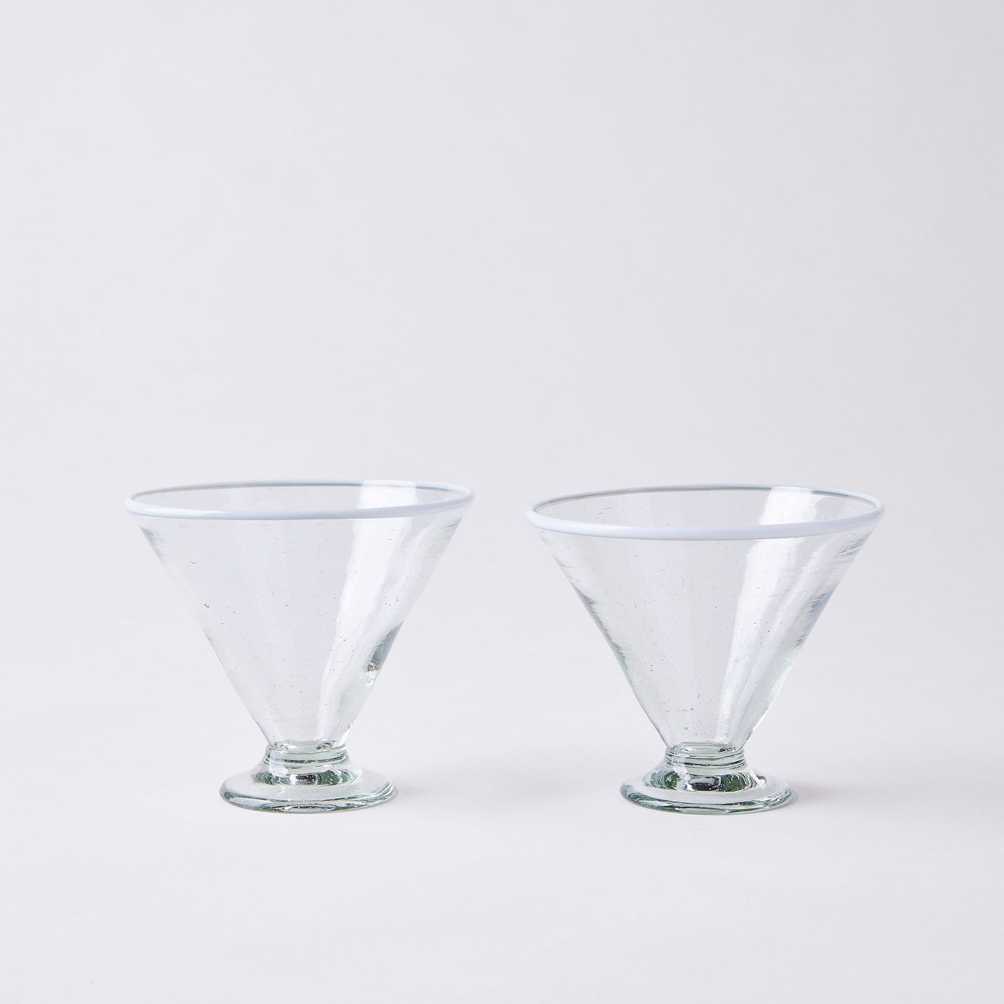 Load image into Gallery viewer, White Rim Margarita Glass
