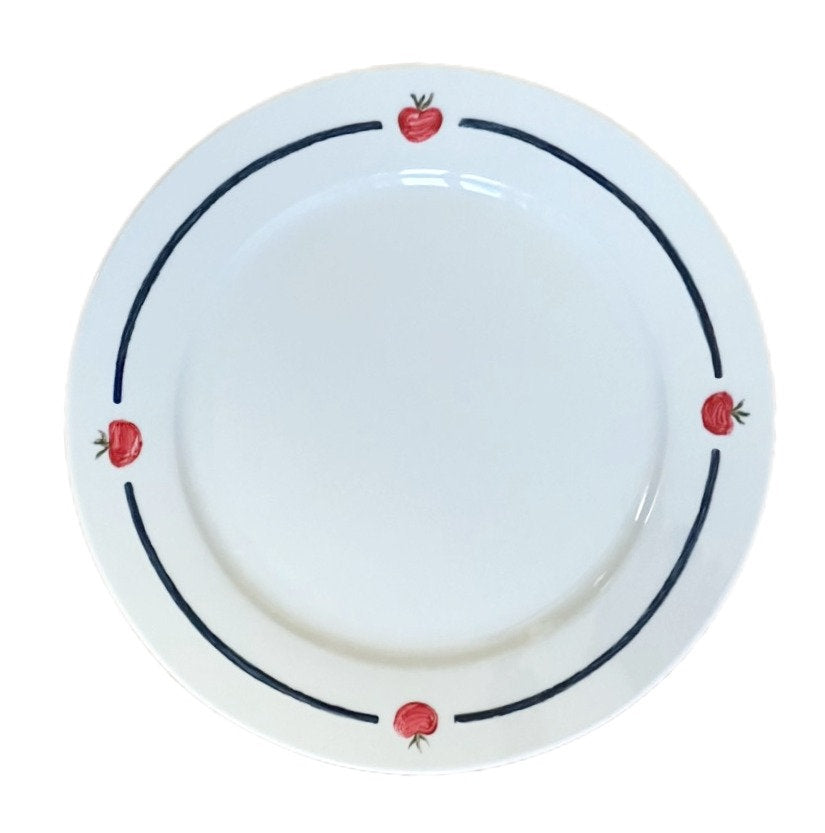 Handmade Porcelain Tomato Plate – Set of 2