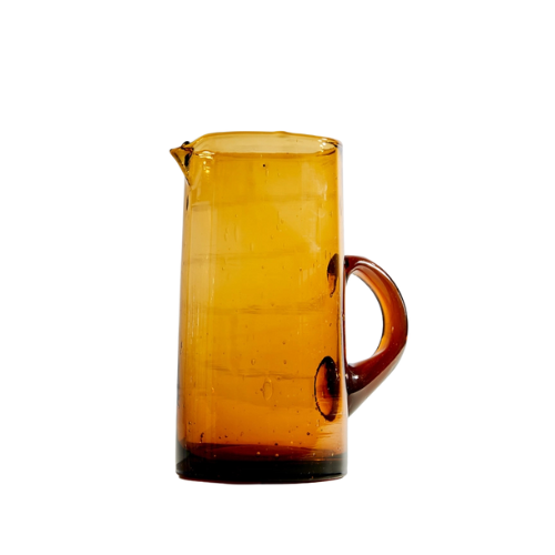 Handblown Cone Jug | Amber