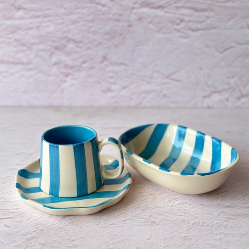 Ceramic Stripe Bowl