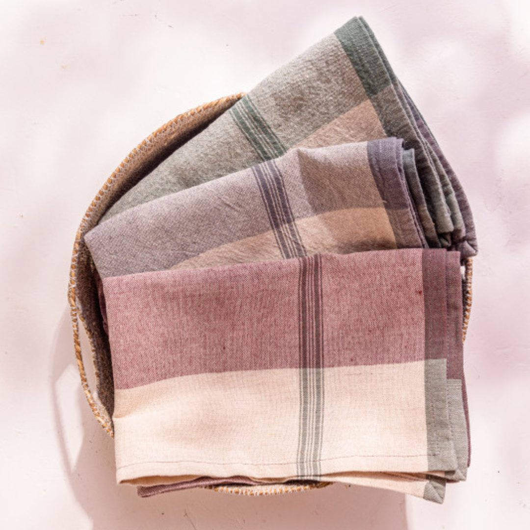 Lula Kitchen Towel, Set of 3, Slate