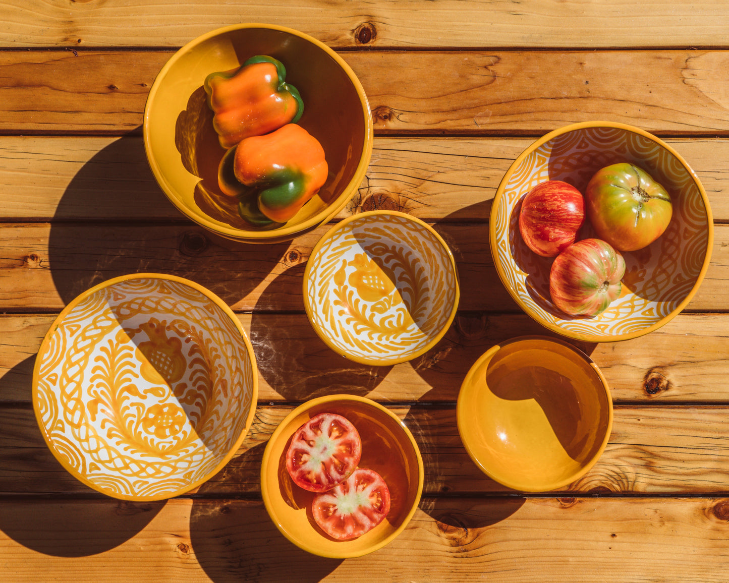 Small bowl with yellow glaze