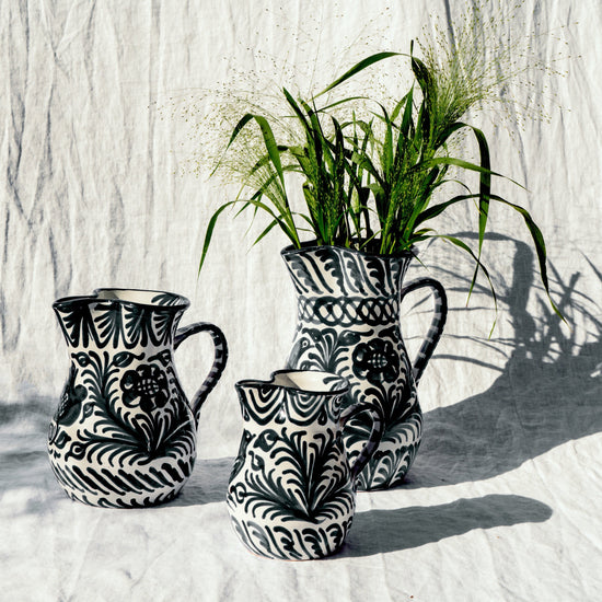 Medium Pitcher | Black & White