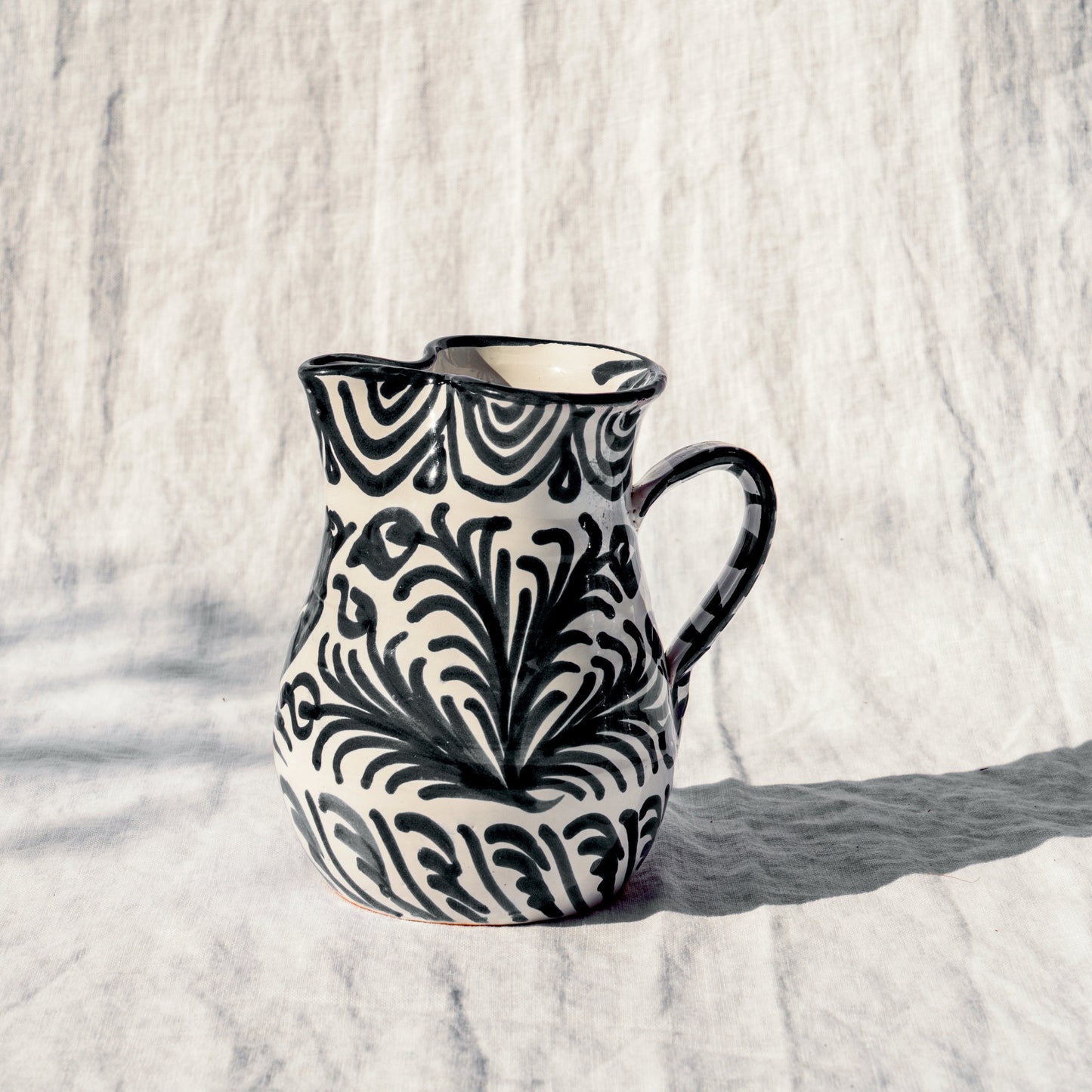Small Pitcher | Black & White