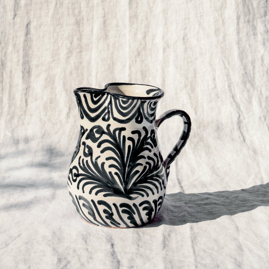 Small Pitcher | Black & White