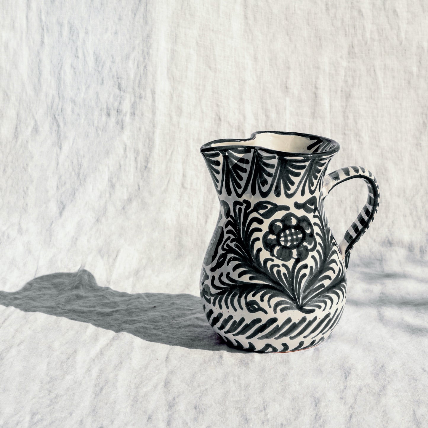 Medium Pitcher | Black & White