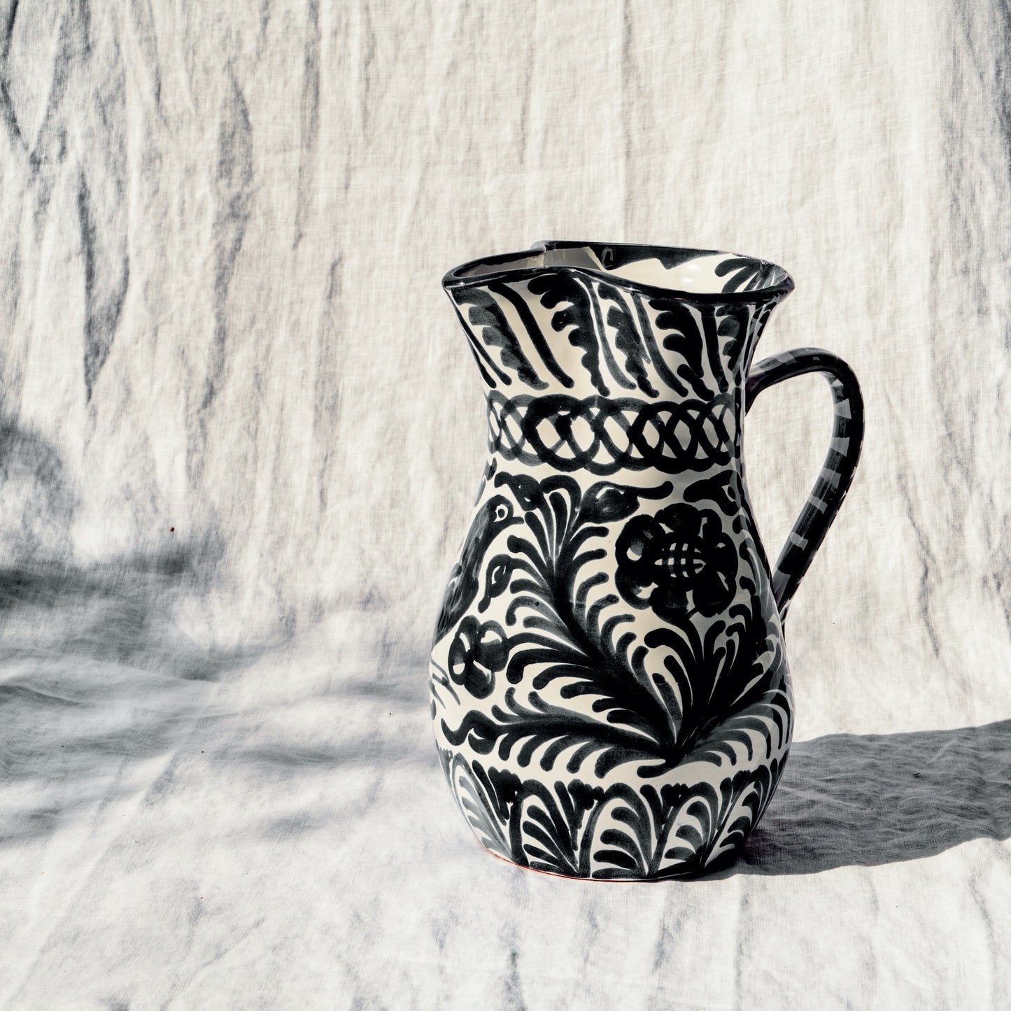 Large Pitcher | Black & White