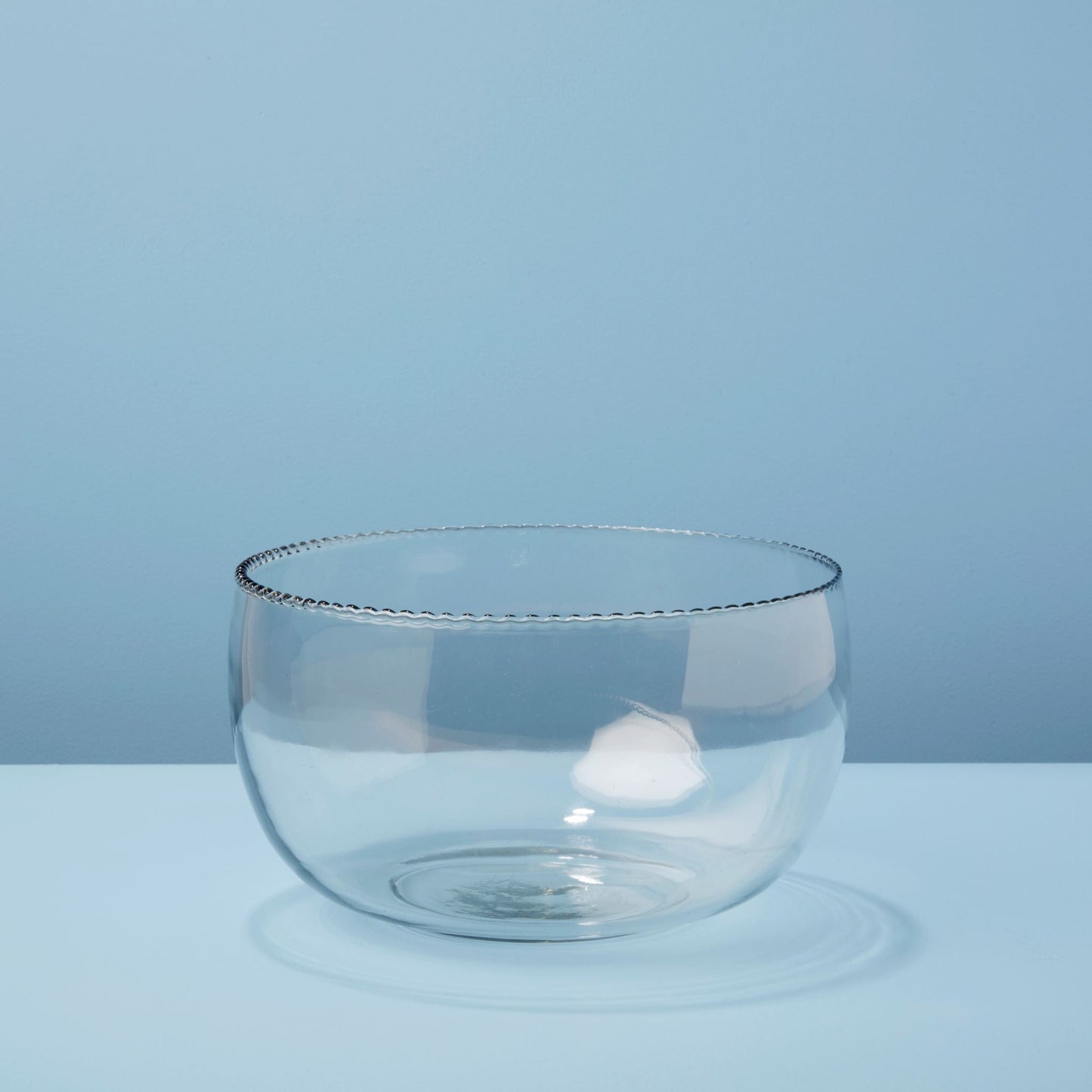 Ruffle Glass Bowl, Large