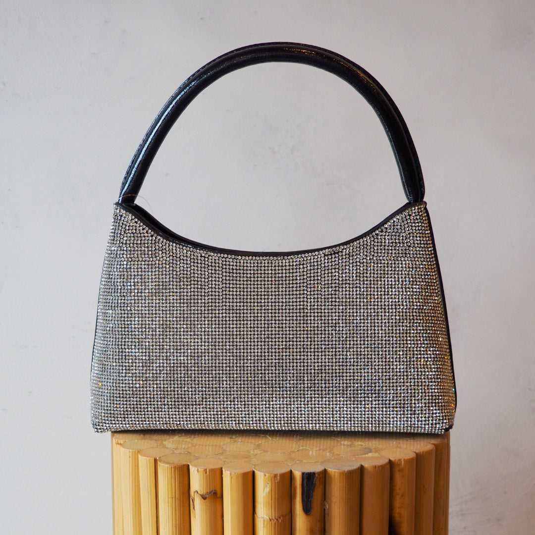 Bling Black Tote Evening Bag