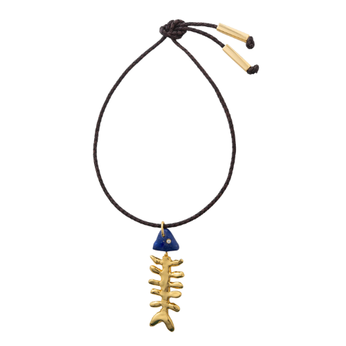 Bone Necklace - Gold