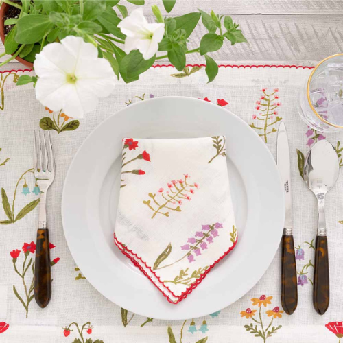 Botanical Garden Linen Napkin - Set of 4