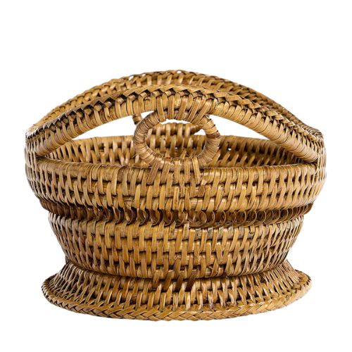 Woven Rattan Bread Basket