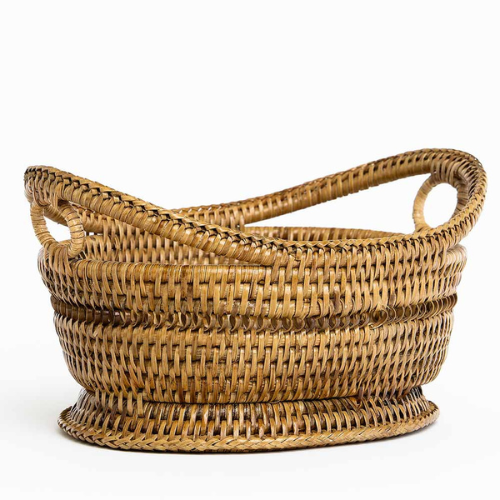 Woven Rattan Bread Basket