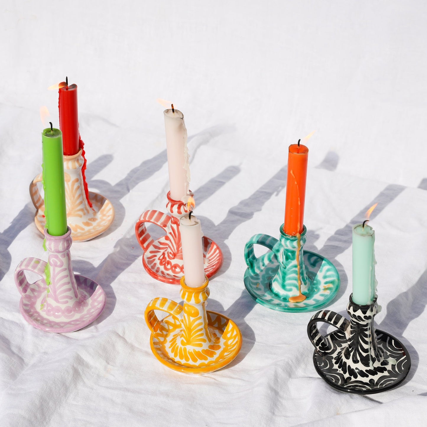 Candlesticks Pinterest Candlestick with hand painted designs – mrs.mandolin