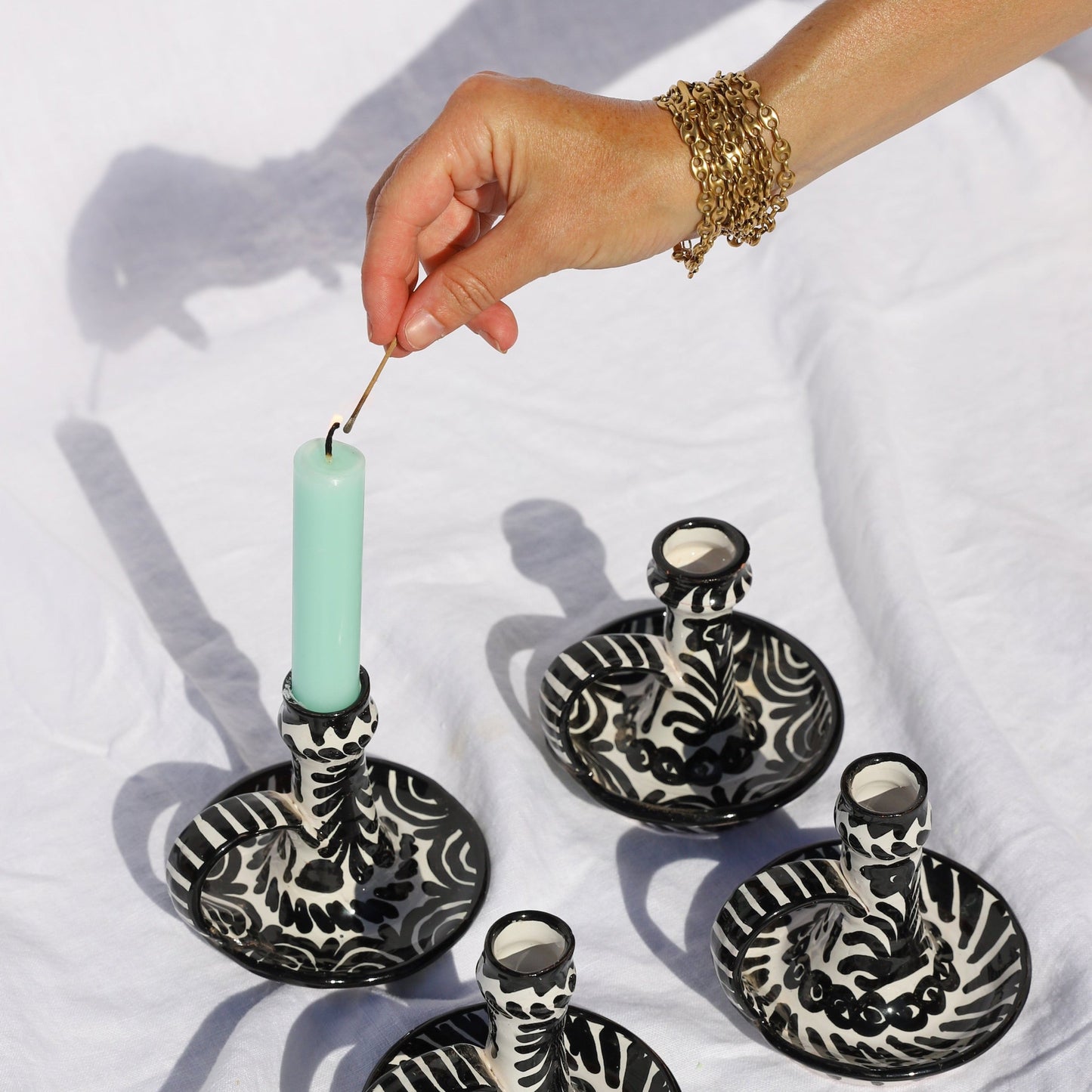 Candlesticks Pinterest Candlestick with hand painted designs – mrs.mandolin