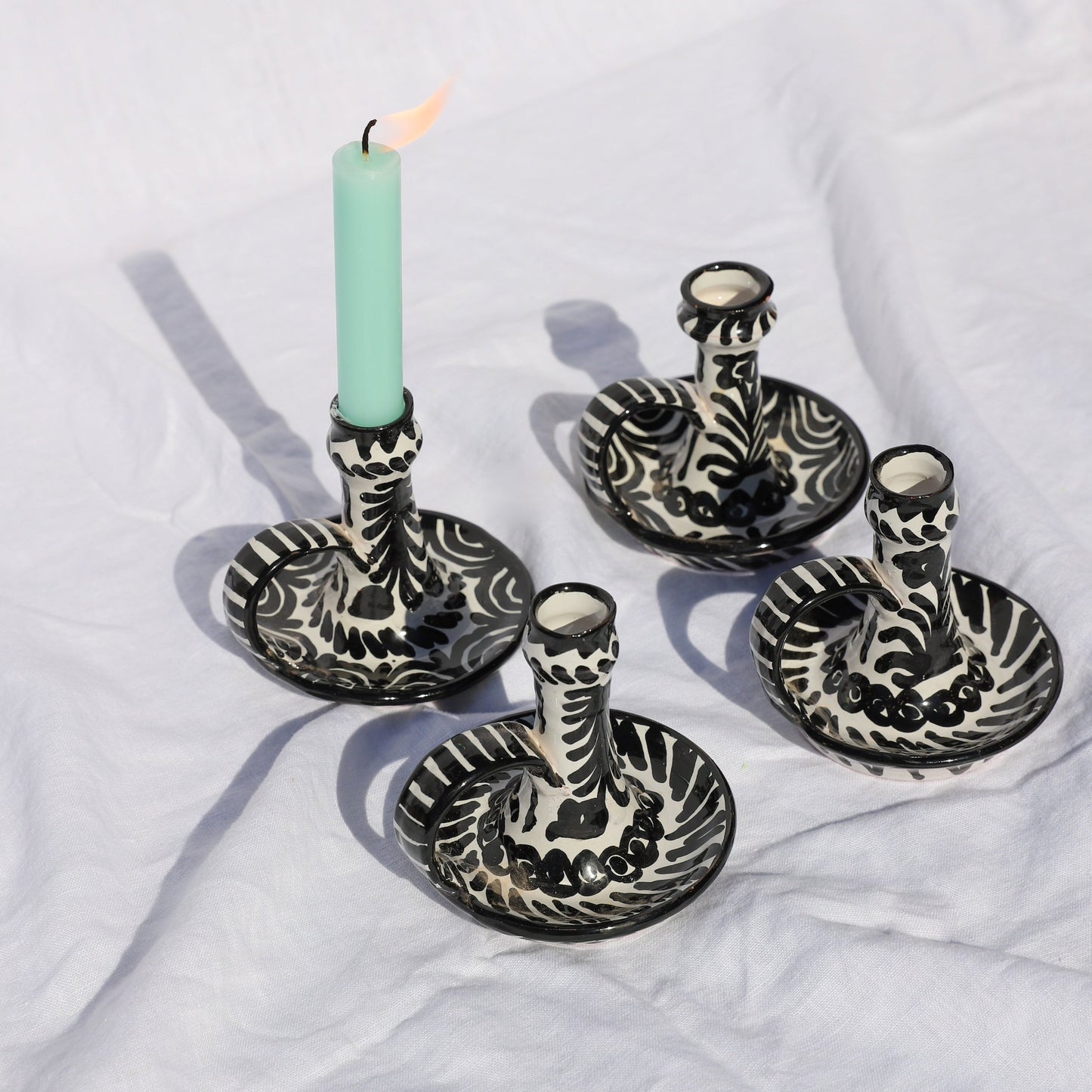 Candlesticks Pinterest Candlestick with hand painted designs – mrs.mandolin