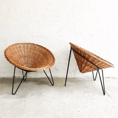 Black Frame Cane Chair