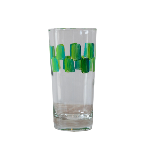 Checkers Short Water Glasses - Set of 2