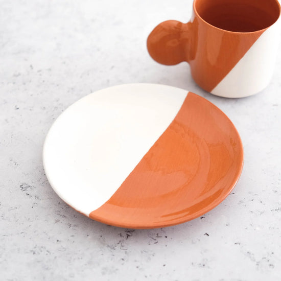 Dipped Espresso Cup & Saucer | Set of 4