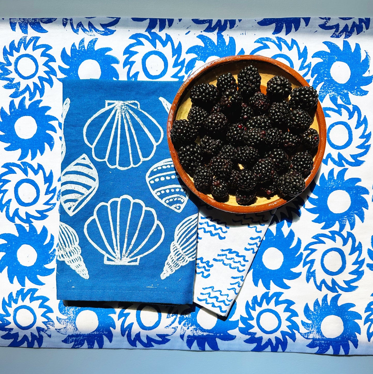 Blue Suns Table Runner