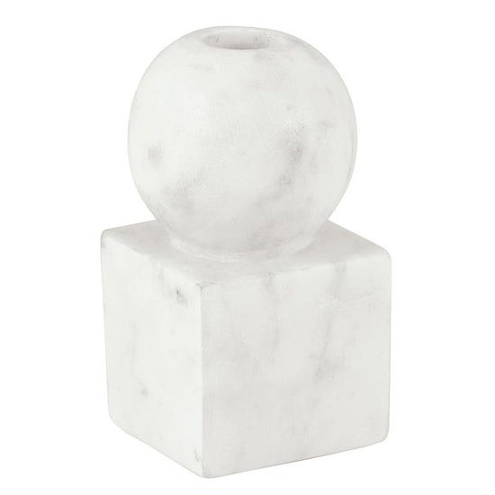Round Marble Candle Holder - Small
