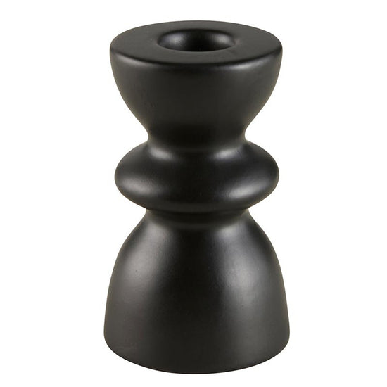 Black Tiered Taper Candleholder