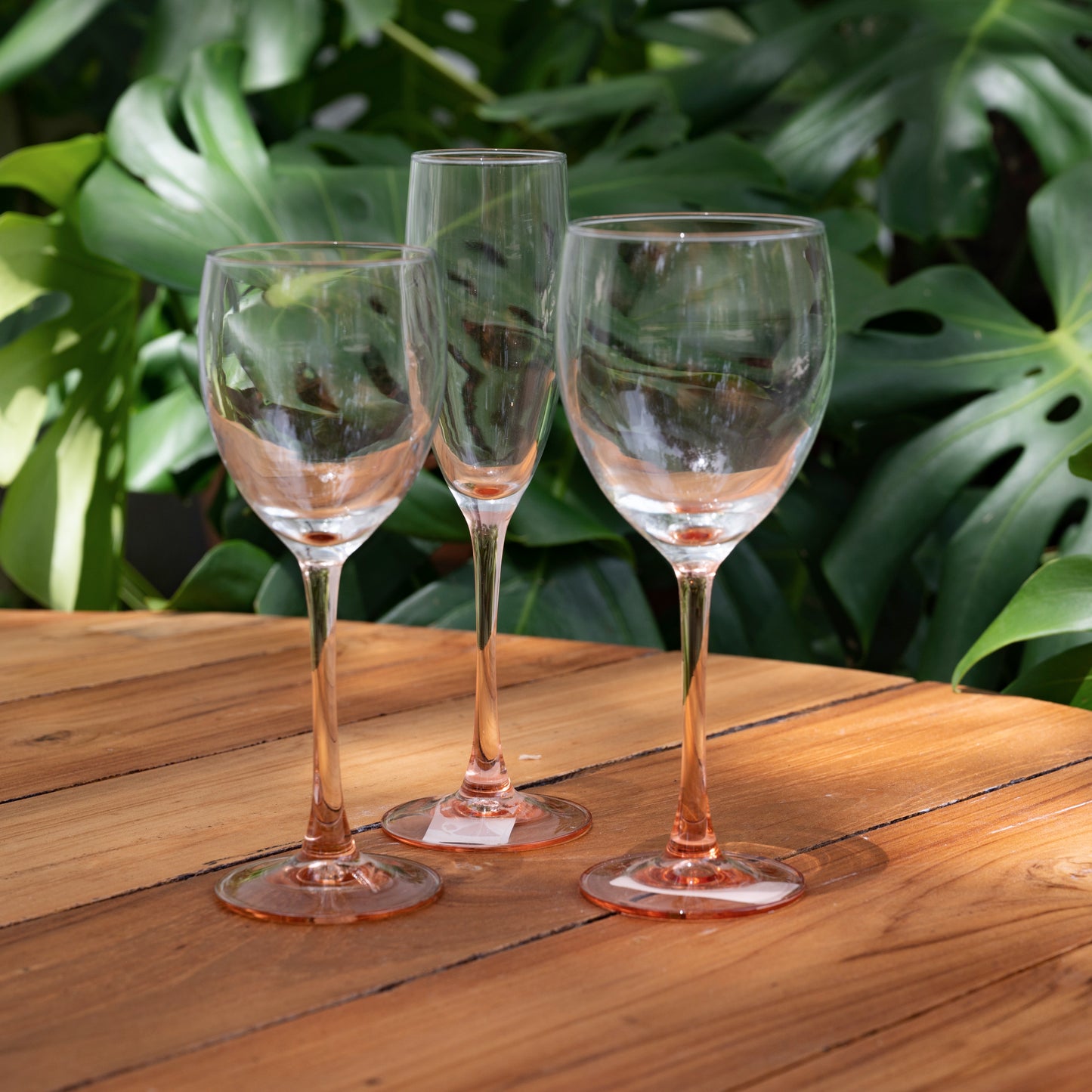 Pink/Clear French Wine Glasses - Vintage – mrs.mandolin