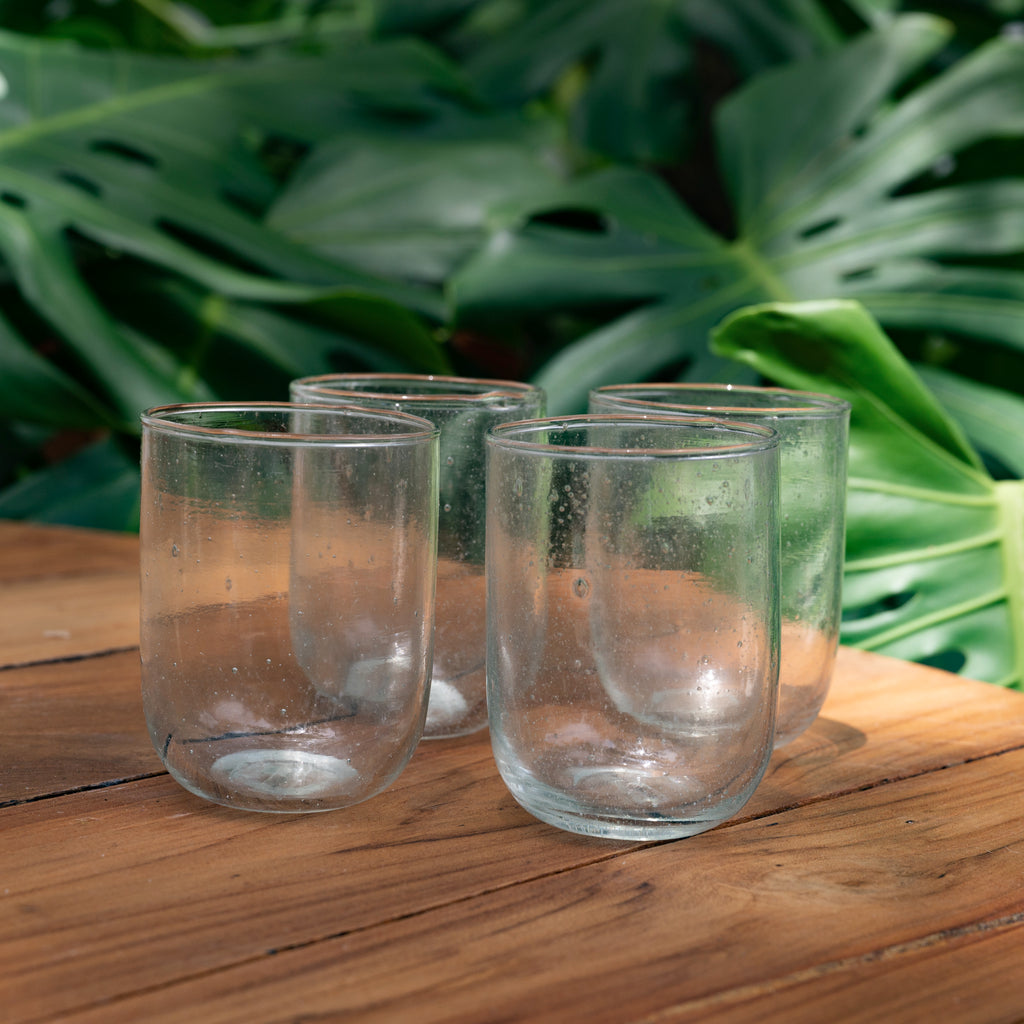 Seeded Glass Carafe - Clear