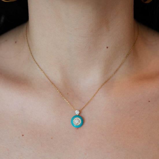Gold Chain w/ Colorful Charms