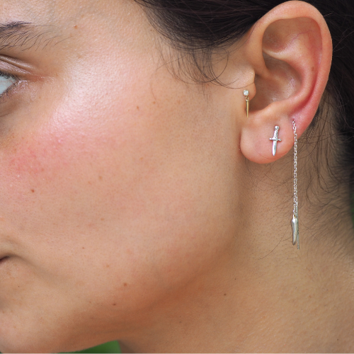 Silver & Gold Studs