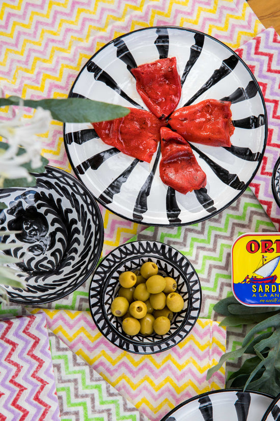 Small bowl with hand painted designs