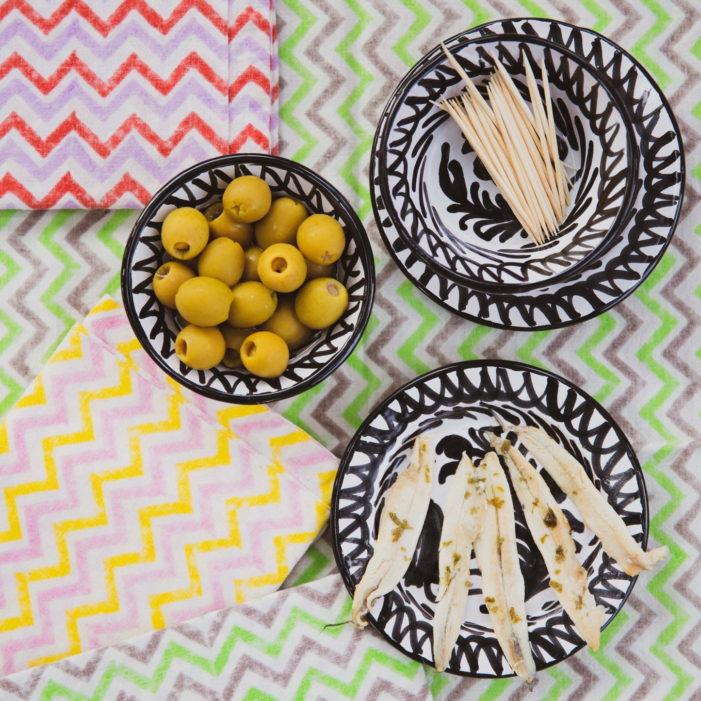 MINI bowl with hand painted designs